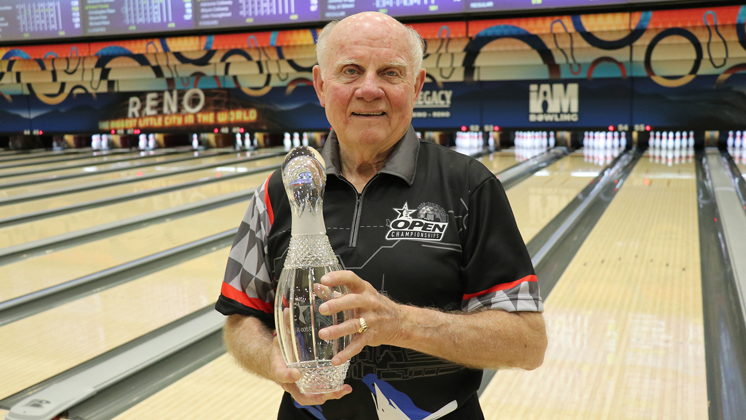 Dale Diamond celebrates 100,000 pins at the USBC Open Championships